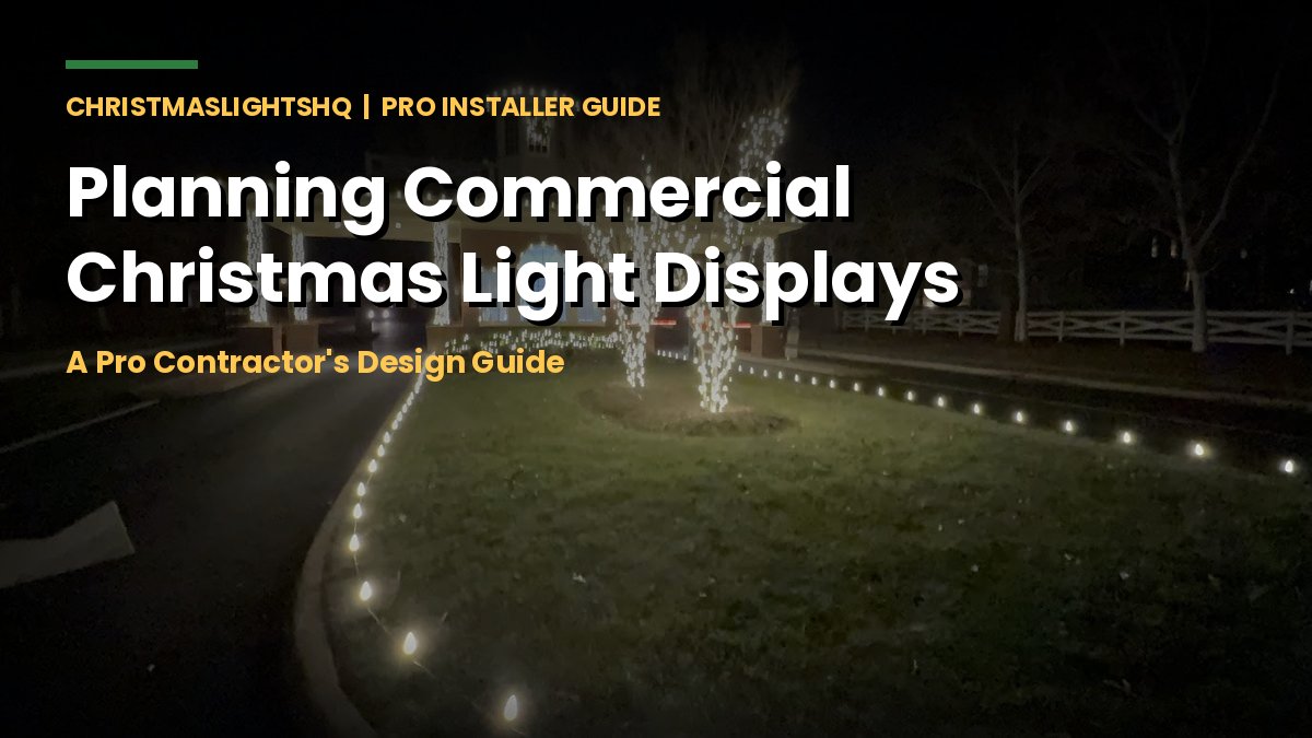 Commercial Christmas light display planning - pro contractor design guide