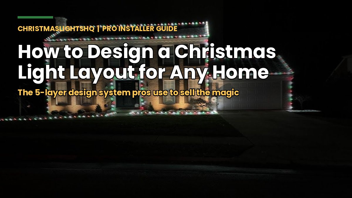 How to design a Christmas light layout for any home - 5 layer system
