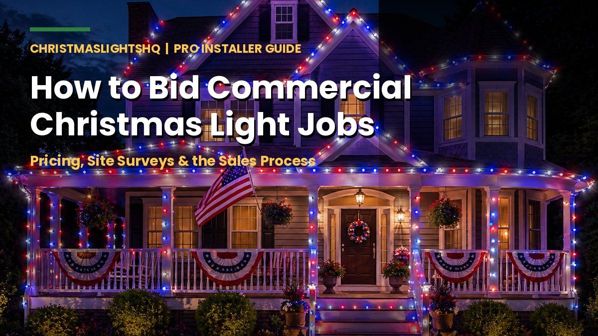How to bid commercial Christmas light jobs - pro pricing and sales guide