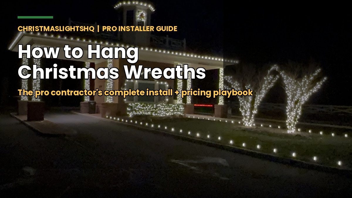 Pro contractor guide: how to hang Christmas wreaths on any surface