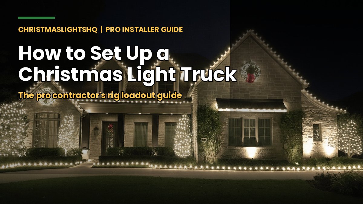 How to set up a Christmas light truck - the pro contractor's rig loadout guide
