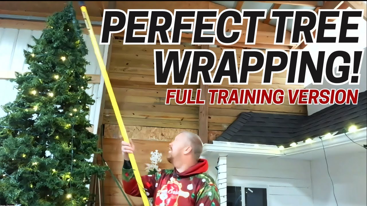 Christmas tree wrapping — ChristmasLightsHQ guide by Jason Geiman