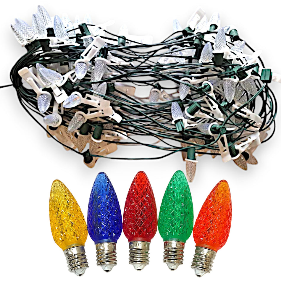 Minleon C9 Pre-Assembled Christmas Light Strands