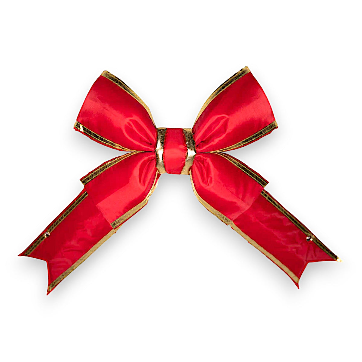 Bows in Red & Gold Nylon - 12" - Each