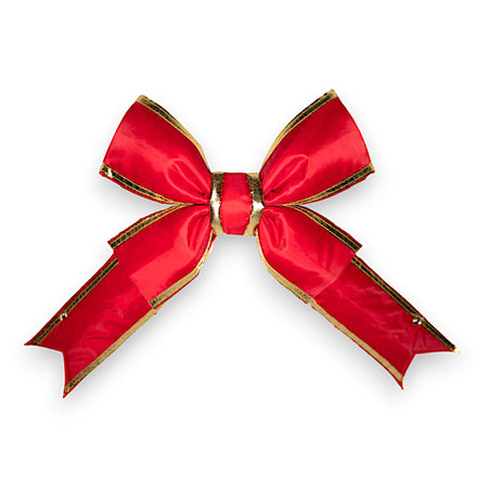 Bows in Red & Gold Nylon - 12" - Each