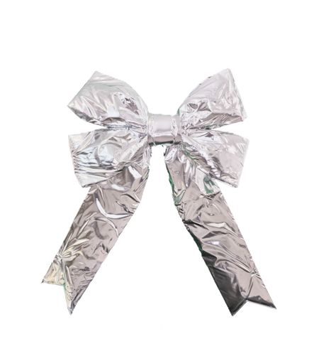 Bows in Silver Metallic - 12" - Each