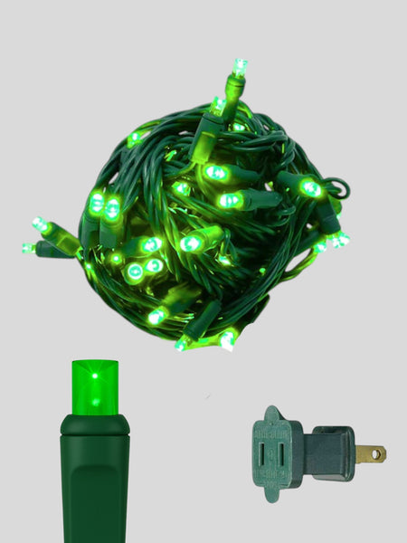 50L 6" Spacing Concave LED Mini Christmas Light (Ball) in Green - Each