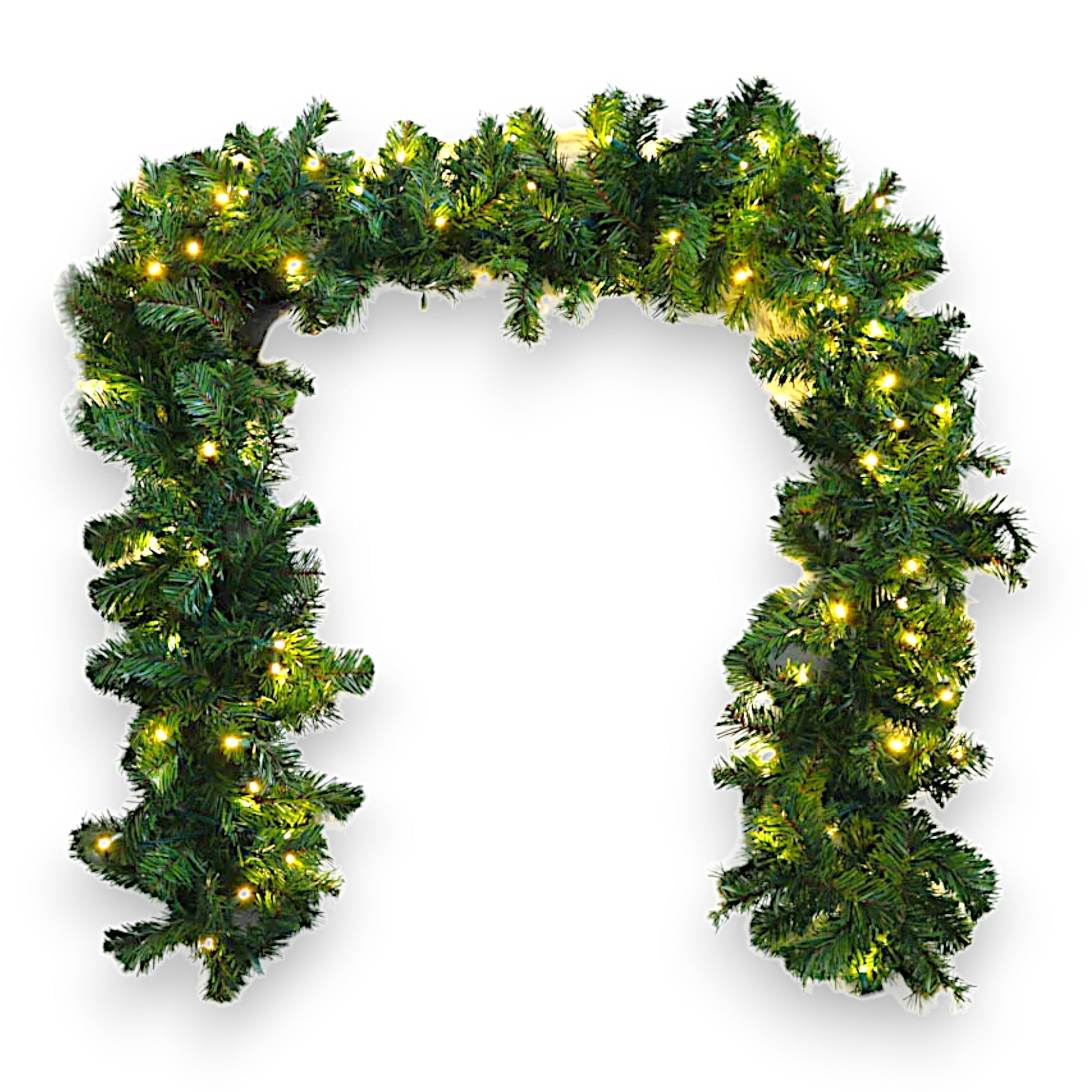 9' x 14" Commercial Garland in Warm White (3000K) - Each
