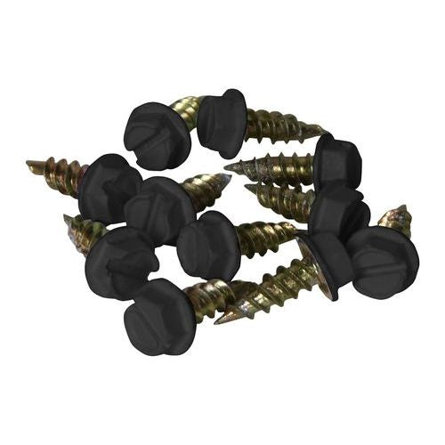 King Permanent Lighting Mounting Screws 100 Pack) in Black