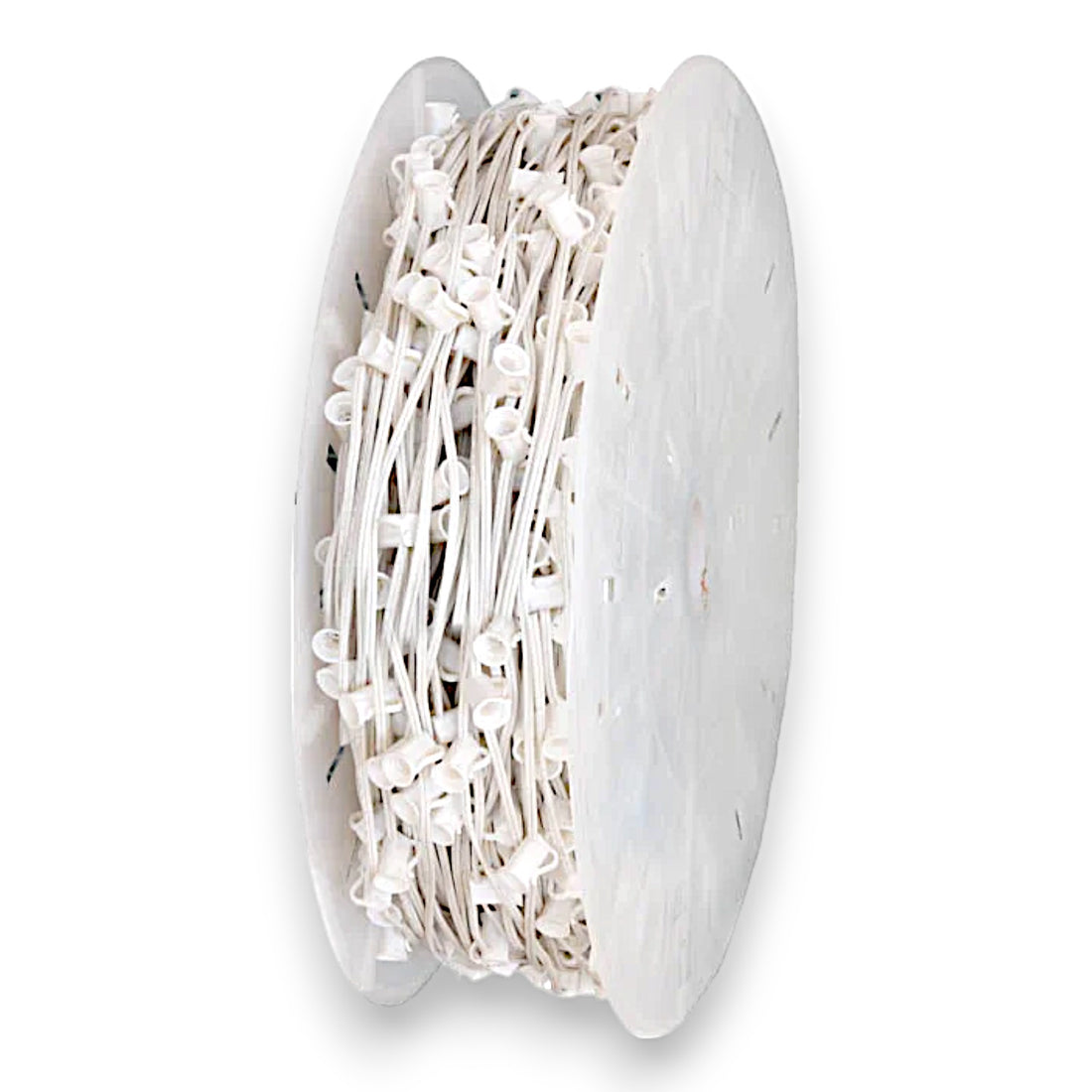 C7 1000′ (SPT-1) 12-36" Spacing Socket Spools in White - 12"