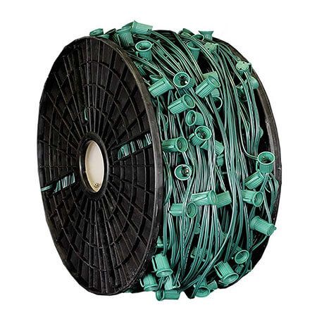 C7 1000′ (SPT-1) 12-36" Spacing Socket Spools in Green - 15"