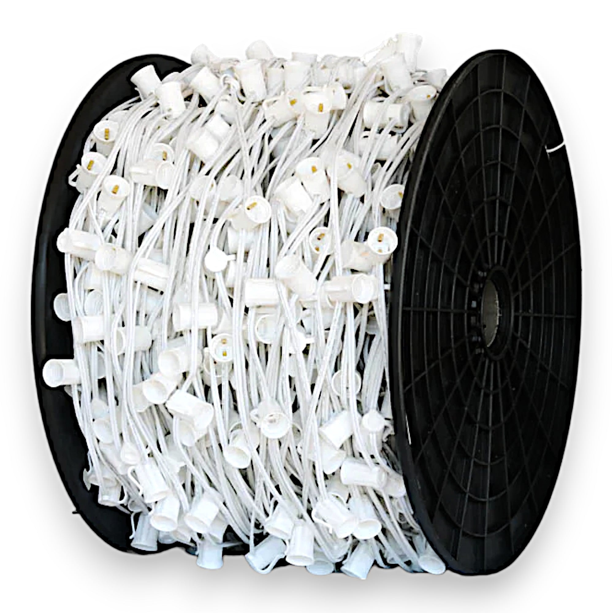 C9 1000' (SPT-1) Socket Spools in Commercial - White - 15"