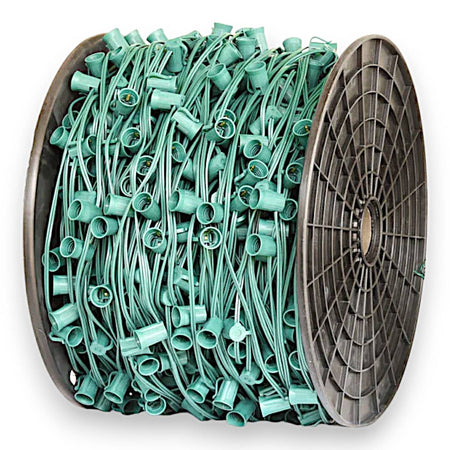 C9 1000' 12"&15"  Socket Wire Spool (SPT-2) in Commercial - Green - 12"