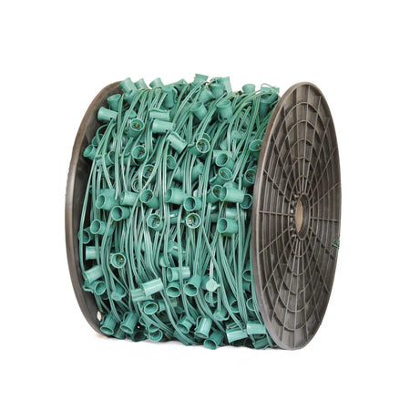 C9 1000' 12"&15"  Socket Wire Spool (SPT-2) in Admiral - Green - 12"