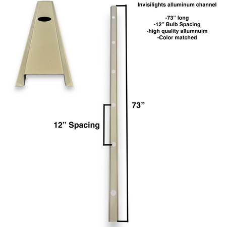King Permanent Lighting Aluminum Channel alternate angle