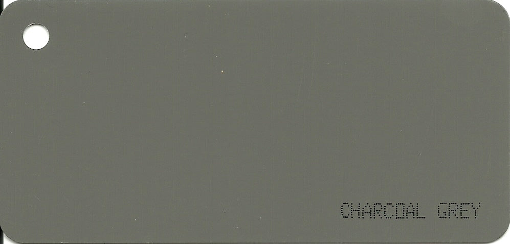 King Permanent Lighting Aluminum Channel in Hat Channel - Charcoal Gray