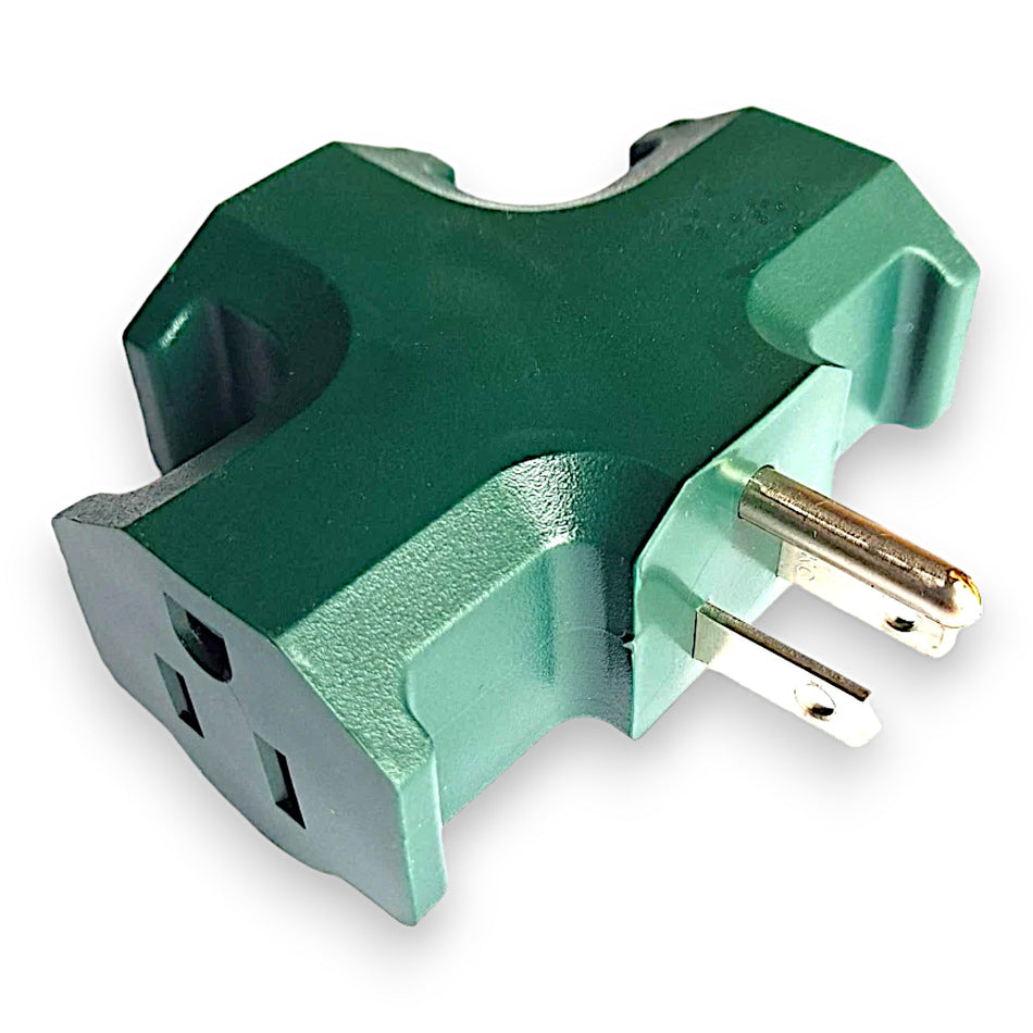 Green Plug Adapter 3-Way