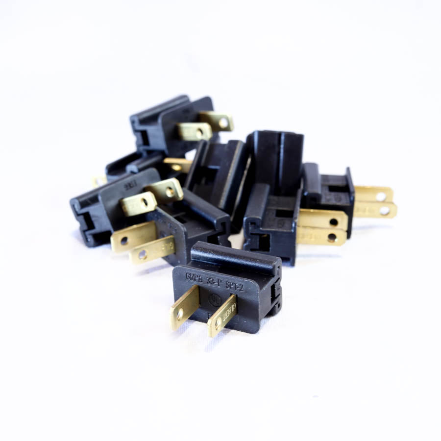 SPT-2 Male Zip Plugs in Black - 50/Pack