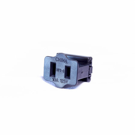 Female Plugs (with Knockout Tab (SPT-2) in Black - 50/Pack