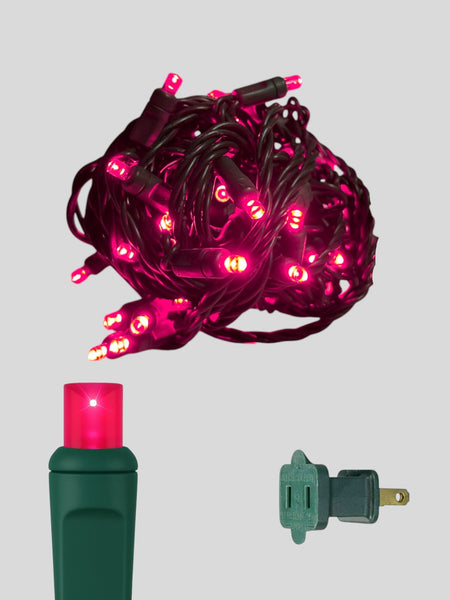 50L 6" Spacing Concave LED Mini Christmas Light (Ball) in Burgundy - Each
