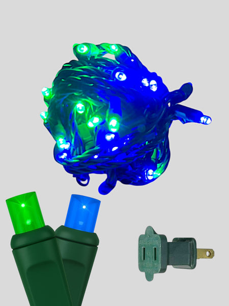 50L 6" Spacing Concave LED Mini Christmas Light (Ball) in Cyan (B/G) - Each