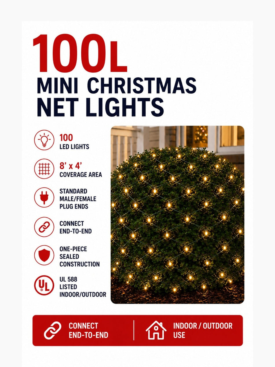 LED Net Lights — Pro-Grade Net Lights for Bushes & Shrubs