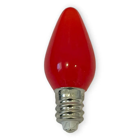 C7 Minleon V2 LED Christmas Light Bulbs in 25/pack - Red Opaque