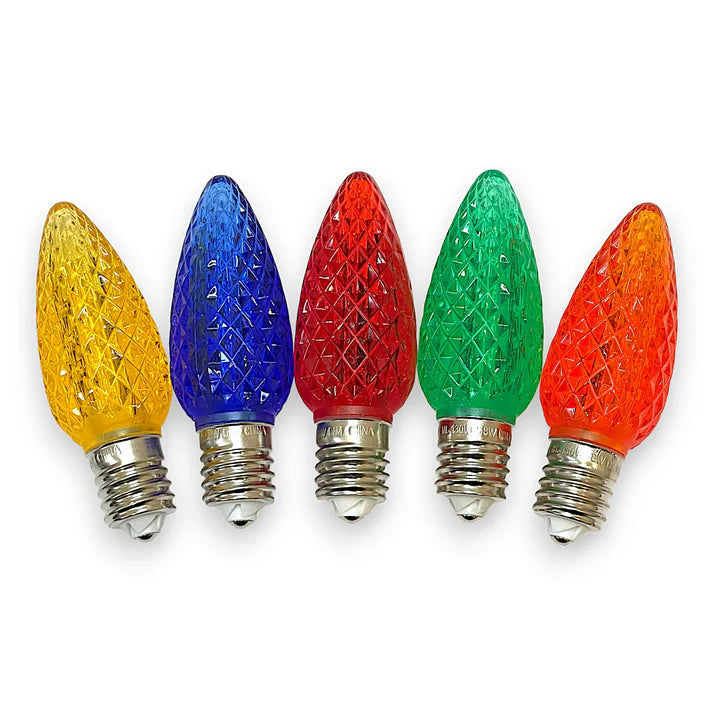 OLD C9 Minleon V2 LED Christmas Light Bulbs in Multi Color - 25/Pack