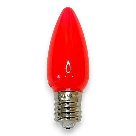 OLD C9 Minleon V2 LED Christmas Light Bulbs in Opaque Pink - 25/Pack