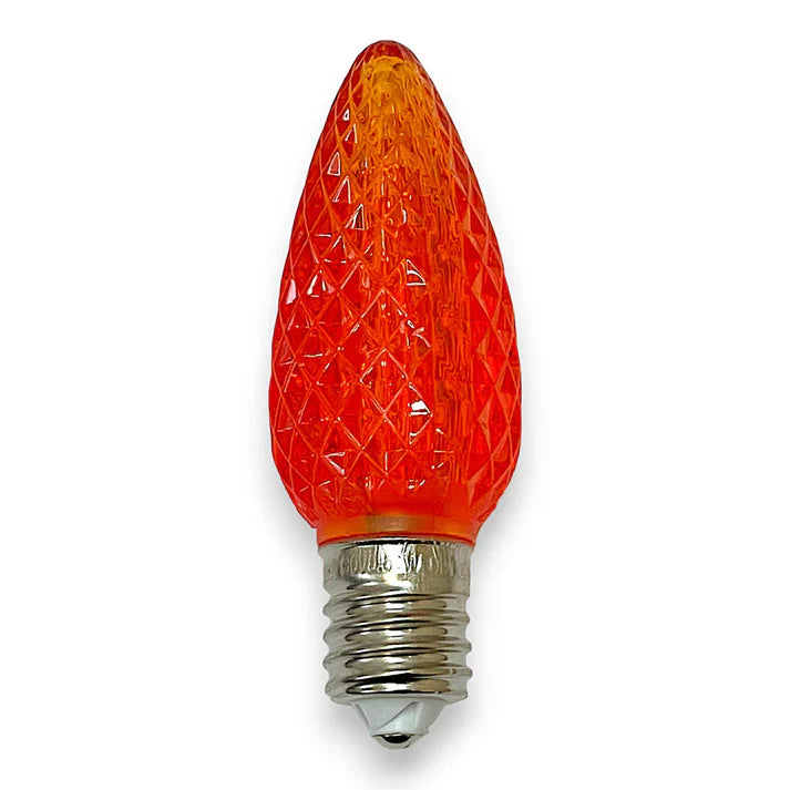 OLD C9 Minleon V2 LED Christmas Light Bulbs in Orange - 25/Pack