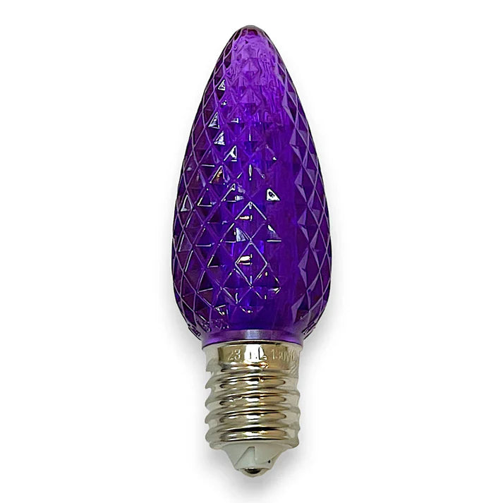 OLD C9 Minleon V2 LED Christmas Light Bulbs in Purple - 25/Pack
