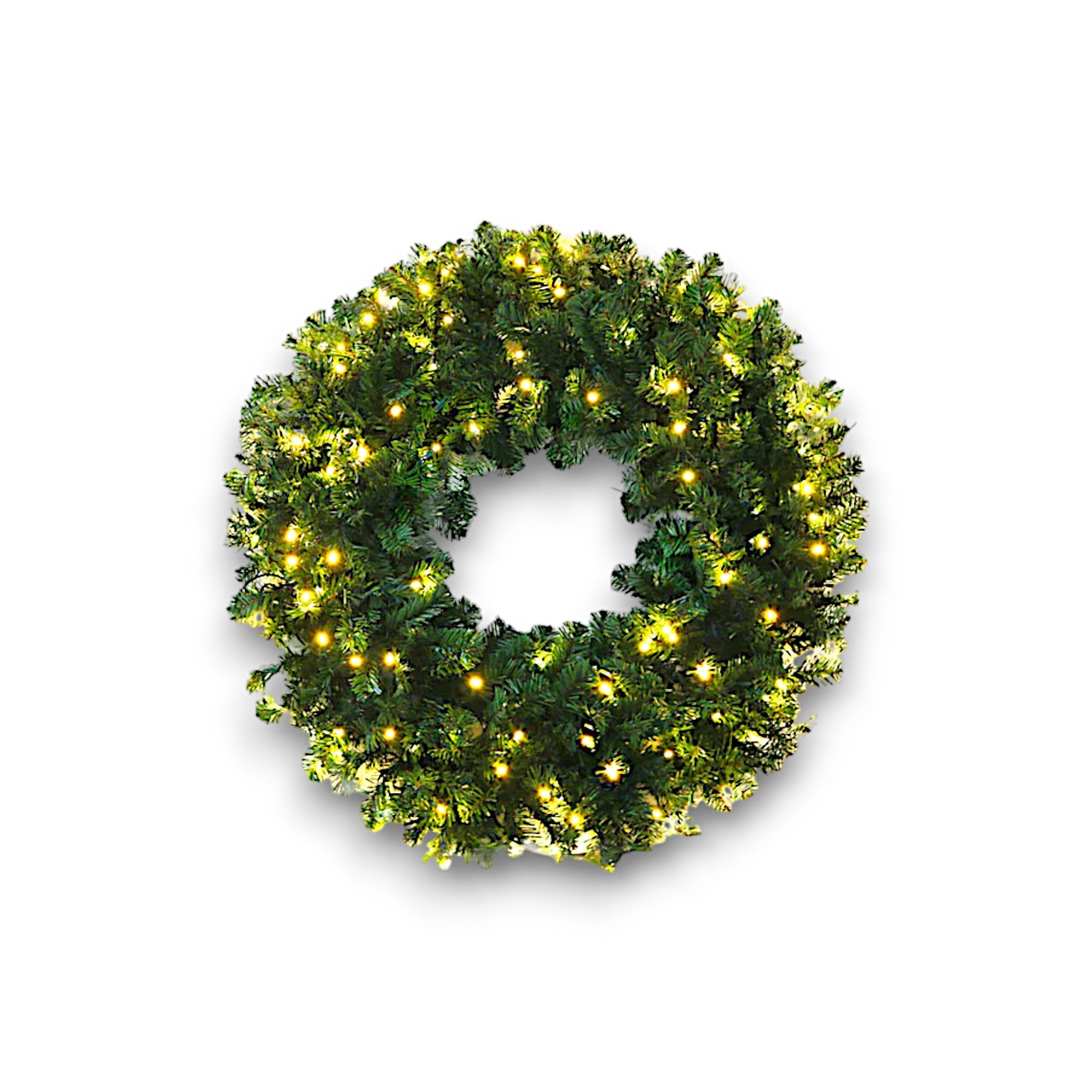 Evergreen Wreaths in Warm White (3000K) - 24" - Each