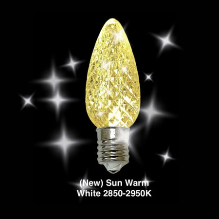 C9 Minleon LED Christmas light bulb in new sun warm white twinkle 