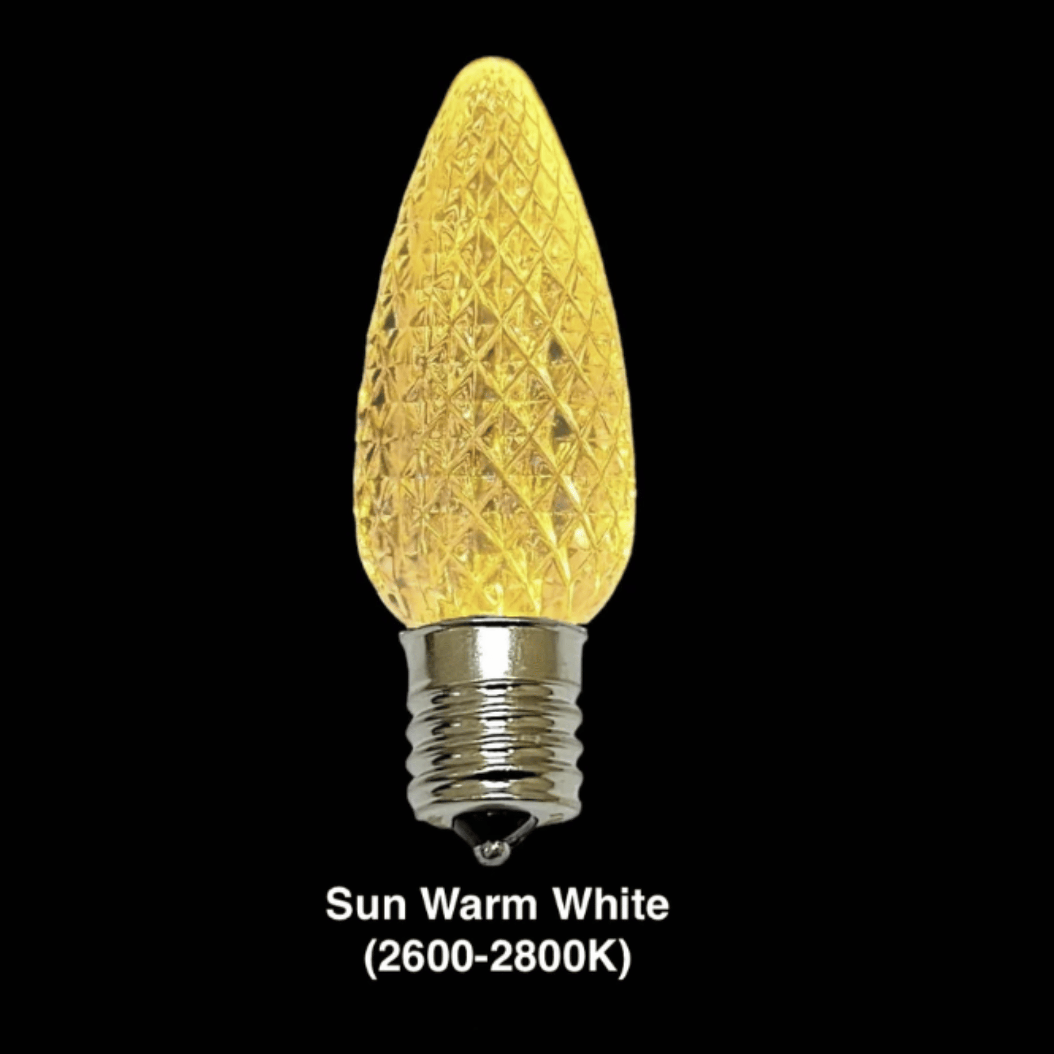 C9 Commercial Elite SMD LED Christmas light bulb in Sun Warm White with E17 base