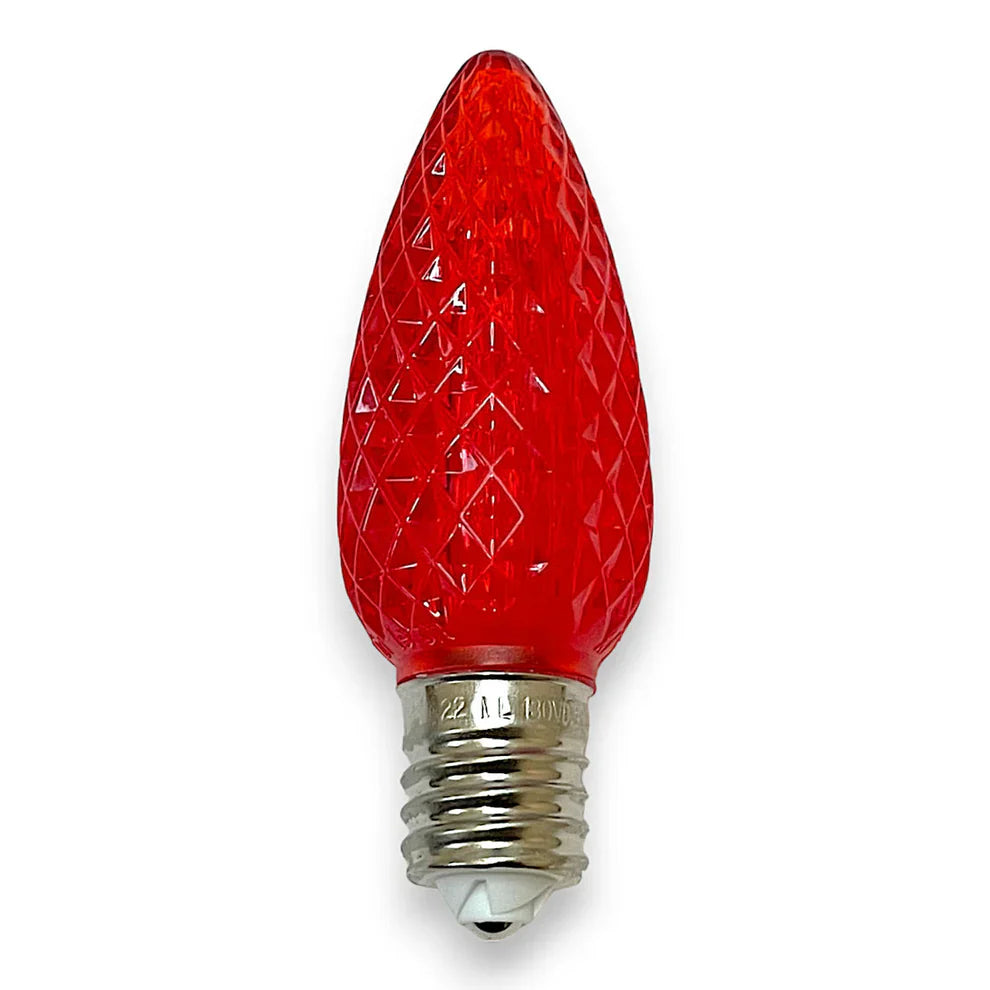 C7 Minleon V2 LED Christmas Light Bulb - 25/pack - Red