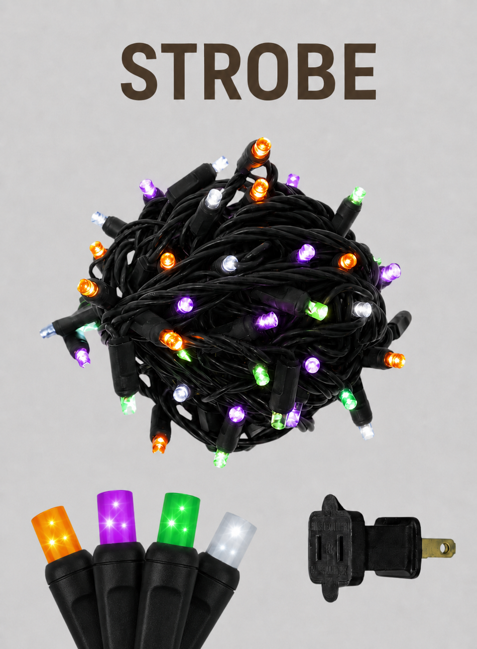 50L 6" Spacing Mini Lights - STROBE