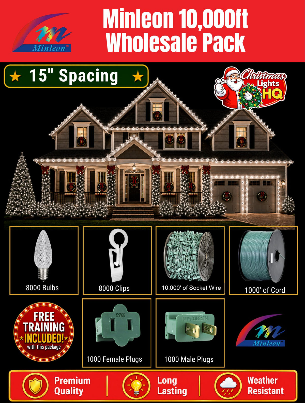 King Pro Bulb SMD Wholesale Pack 15 inch spacing 10,000 ft