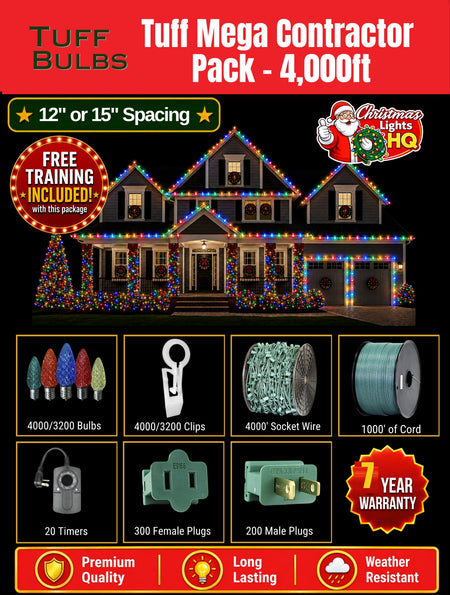 Tuff Bulbs C9 kit — 7-year warranty