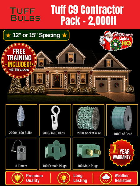 Tuff Bulbs C9 kit — 7-year warranty