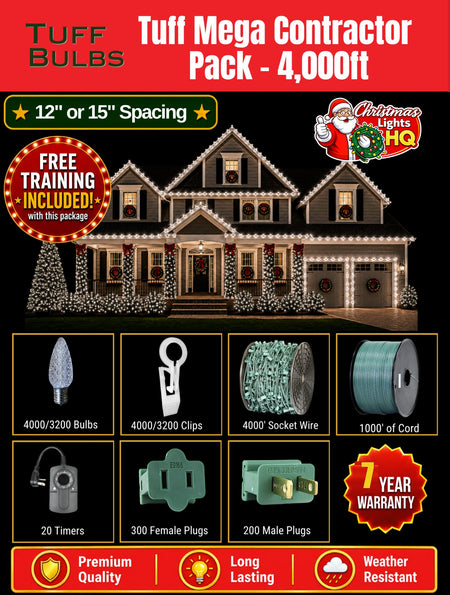 Tuff Bulbs C9 kit — 7-year warranty