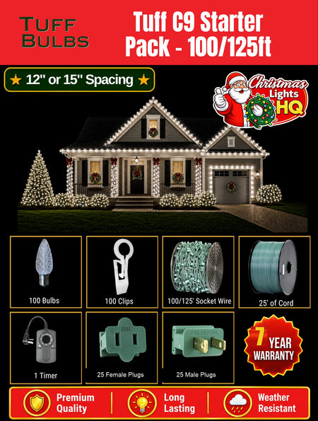 Tuff Bulbs C9 kit — 7-year warranty