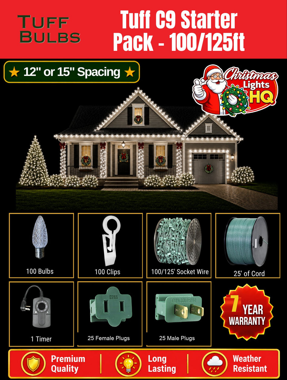 Tuff Bulbs C9 kit — 7-year warranty
