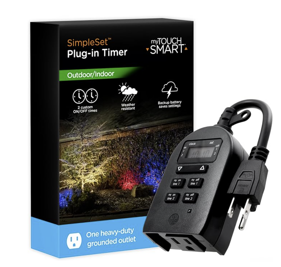 Smart Outdoor Plug-In Digital Timer