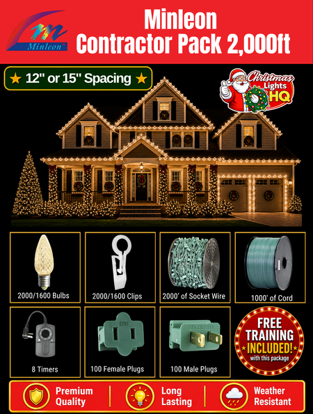 Tuff Bulbs Contractor Pack 2,000ft - Christmas Lights HQ - placeholder pending final artwork