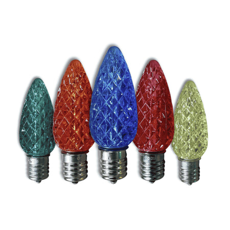 Tuff Bulbs C9 LED Christmas Light Bulbs - Multi Color - 25-Pack