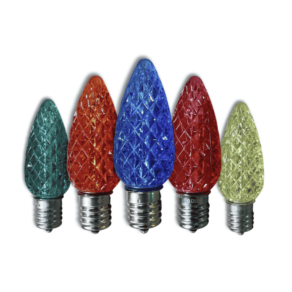 Tuff Bulbs C9 LED Christmas Light Bulbs - Multi Color - 25-Pack