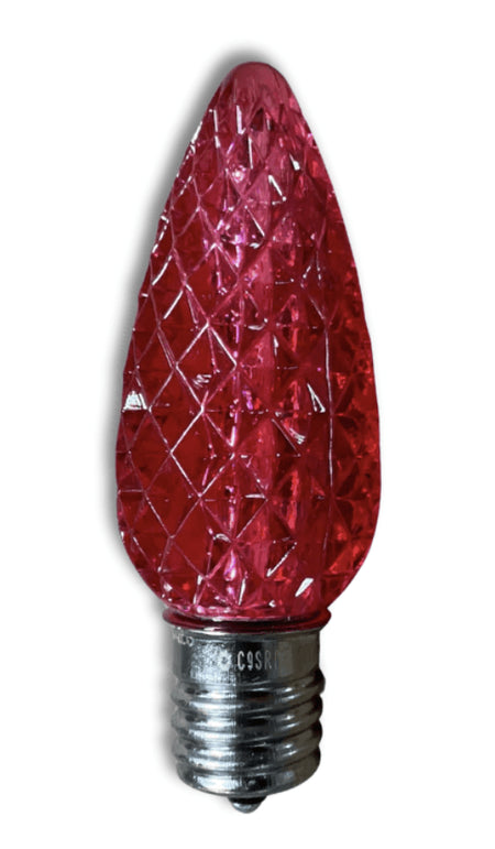 Tuff Bulbs C9 LED Christmas Light Bulbs - Ruby Red - 25-Pack