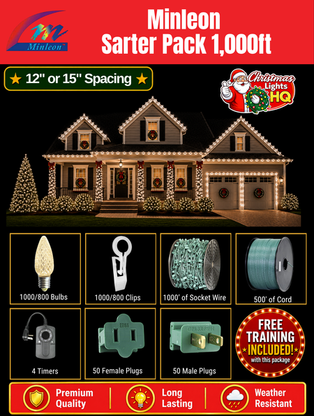 Tuff Bulbs Starter Pack 1,000ft - Christmas Lights HQ - placeholder pending final artwork